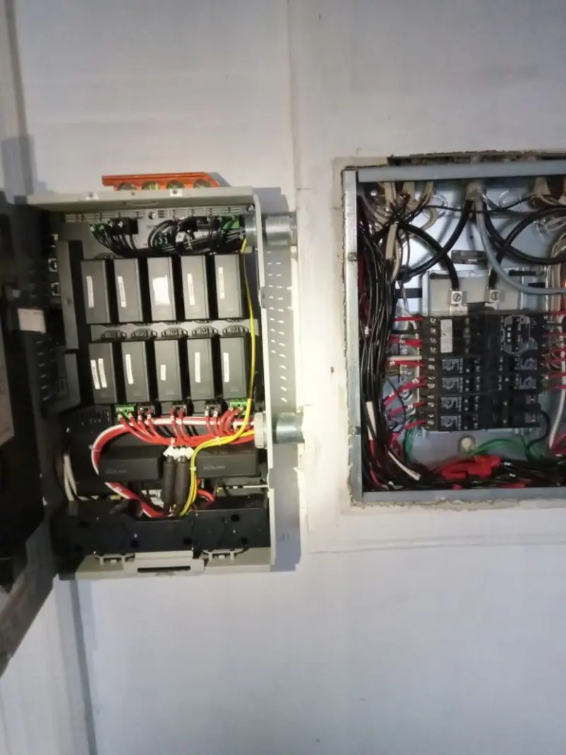 Electrical panel upgrade completed for Security Camera Wiring in Fussels Corner